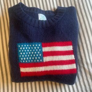 Navy American Flag knit sweater